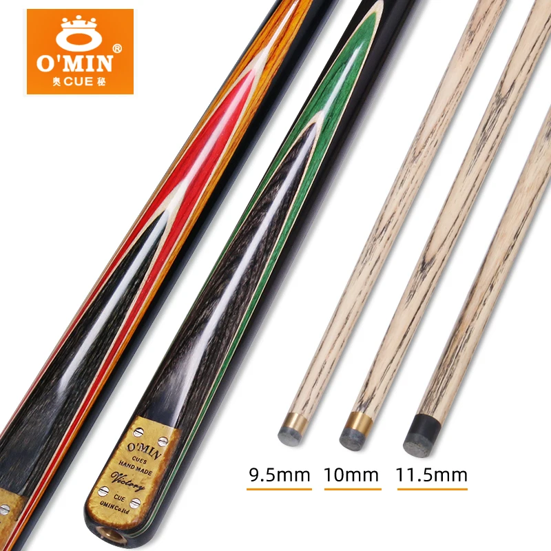 OMIN-VICTORY Original Professionnel Queue De Billard Queue De Billard Bâton 9.5mm 10mm 3/4 Fendu Une Pièce Queue 145cm Avec étui D'extension  18 - 2