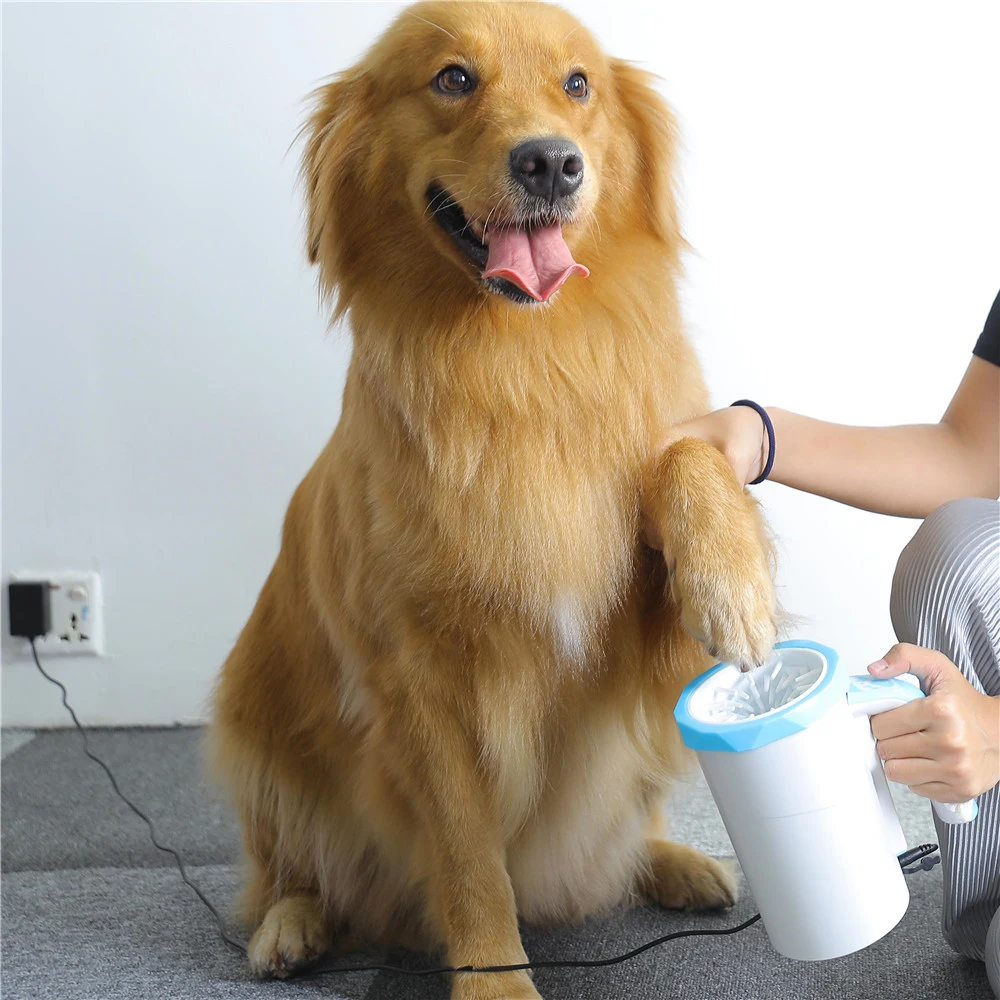 

Electric Dog Paw Cleaner Foot Washer Cup for Medium Large Dogs Cats Muddy Paw Silicone Automatic Dog Wash Cleaning Supplies