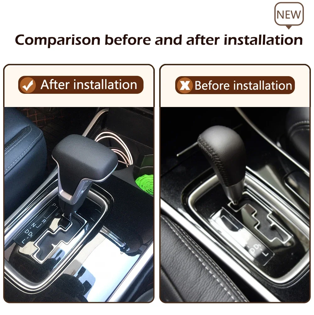 Gear Shift Knob For Mitsubishi OUTLANDER ASX EX l200 2022 Car Automatic Leather