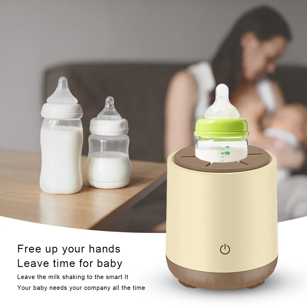 Baby Bottle Shaker Smart Milk Blender Portable Shaking Machine Bubble Reduction Home Travel Wide Application Yellow