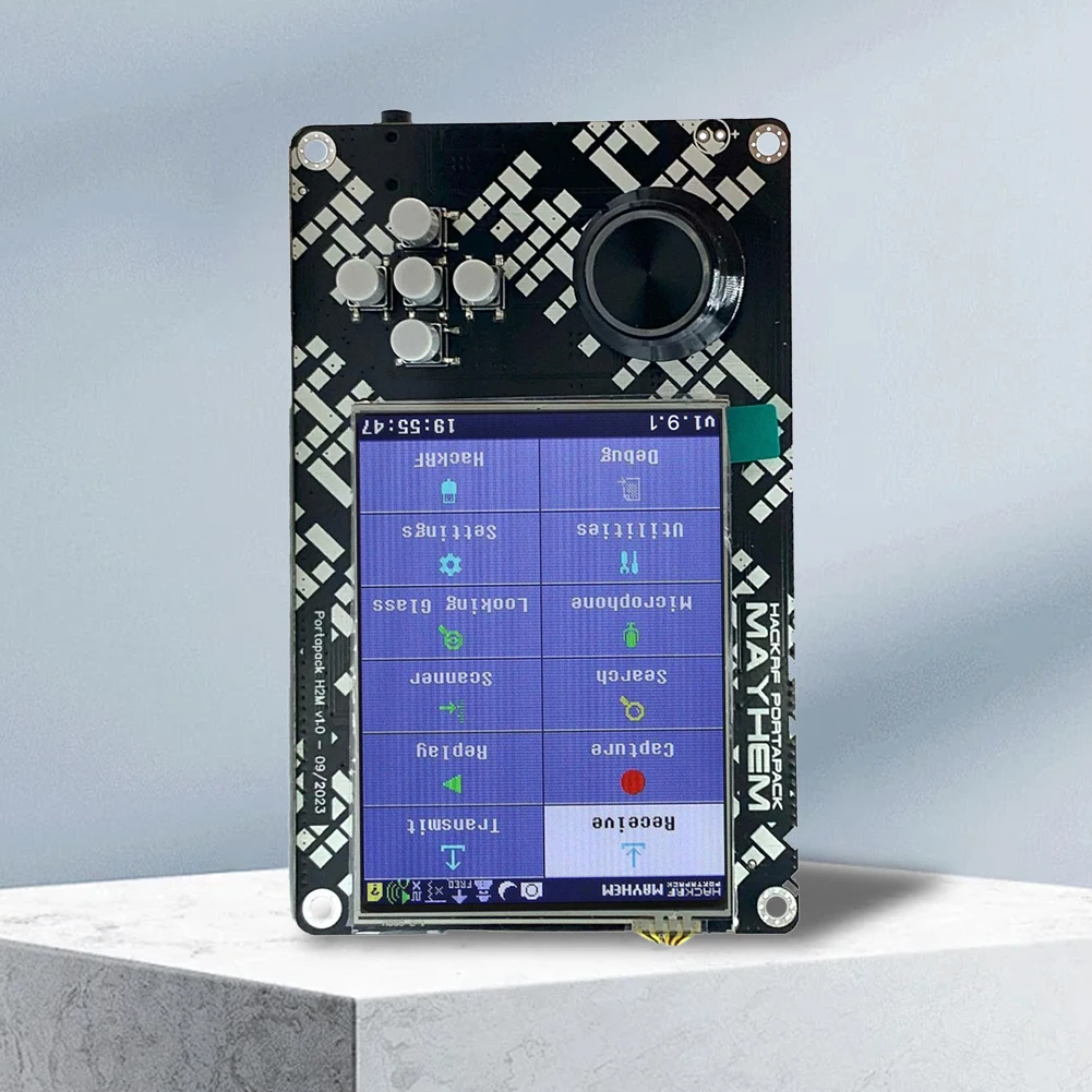 PortaPack H2M 시그니처 에디션 SDR 소프트웨어 정의 라디오, MAX2839 10.00MHZ TCXO 아날로그 GPS 조립, Hackrf용 3.2 인치 화면