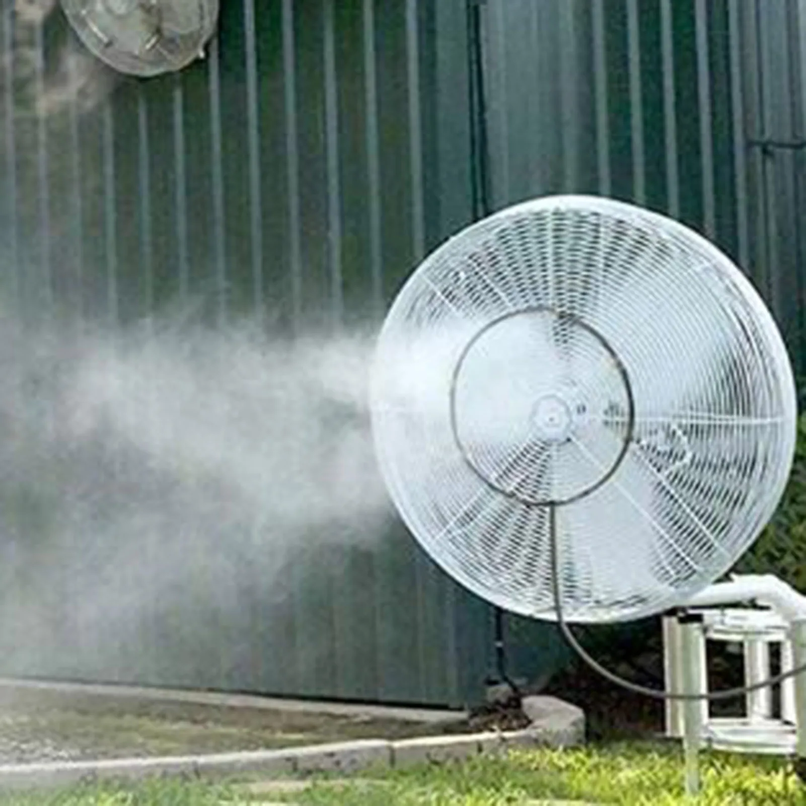 16 Cal systemu chłodzenia mgłą na zewnątrz wentylator chłodzący przenośne Spray ogrodowy na Patio zestaw tryskaczy rozpylacz pary dysz zestaw rozpylacza przeciwmgielnego