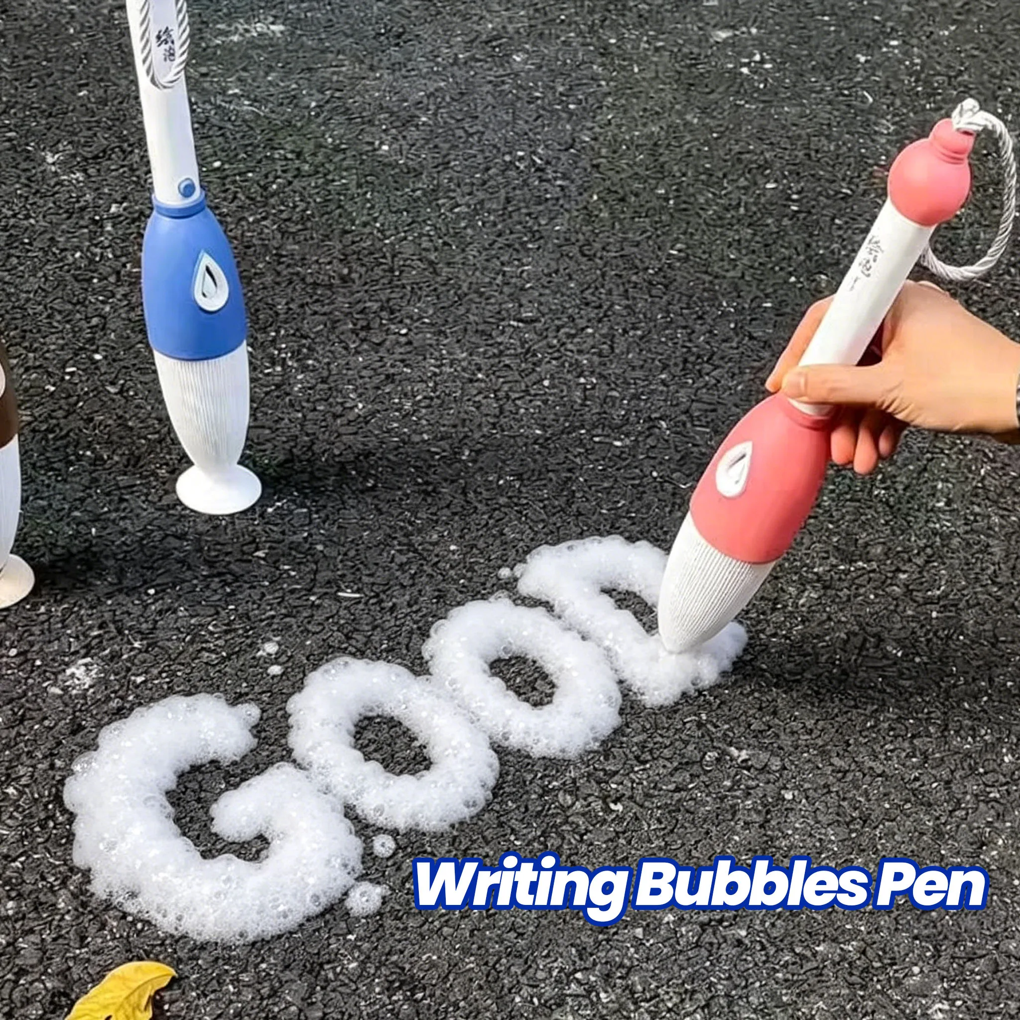 Schreibblasen-Stift, Pompero Blasenstift, Kalligrafie-Outdoor-Automatischer Handheld-Blasenmacher zum Zeichnen und Malen, Spielzeug