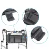 Wheelchair Side Bag Oxford Cloth with Strap Walker Storage Bag Wheelchair Armrest Storage Pouch Large Capacity for Adult Elderly 5