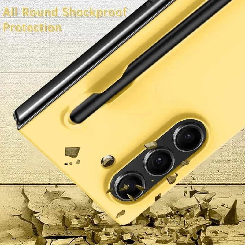 Slim Matte Skin Touch Shockproof Case with S Pen Holder