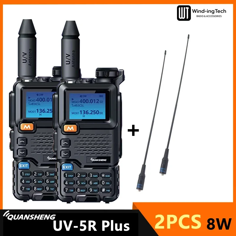 UV3機種 UV-K(8),UV-5R PLUS ,UV-5K Quansheng UV 5R Plus トランシーバー 8 ワット Type-C 双方向