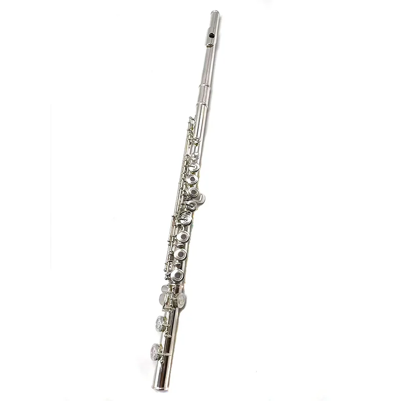 

2023 Newest Hot Sale White Brass Material Student Model 16 Open Hole French Key Flute