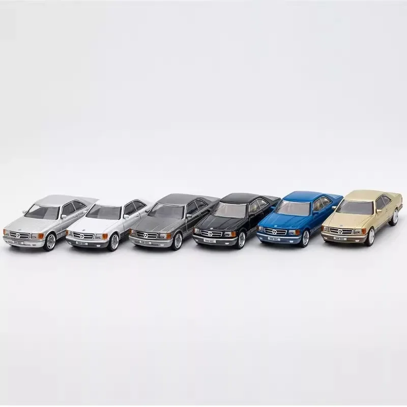 DCT 1/64 Mercedes Benz 500SEC Car Alloy Toys Motor Vehicle Diecast Metal Model Kids Xmas Gift Toys for Boys 4