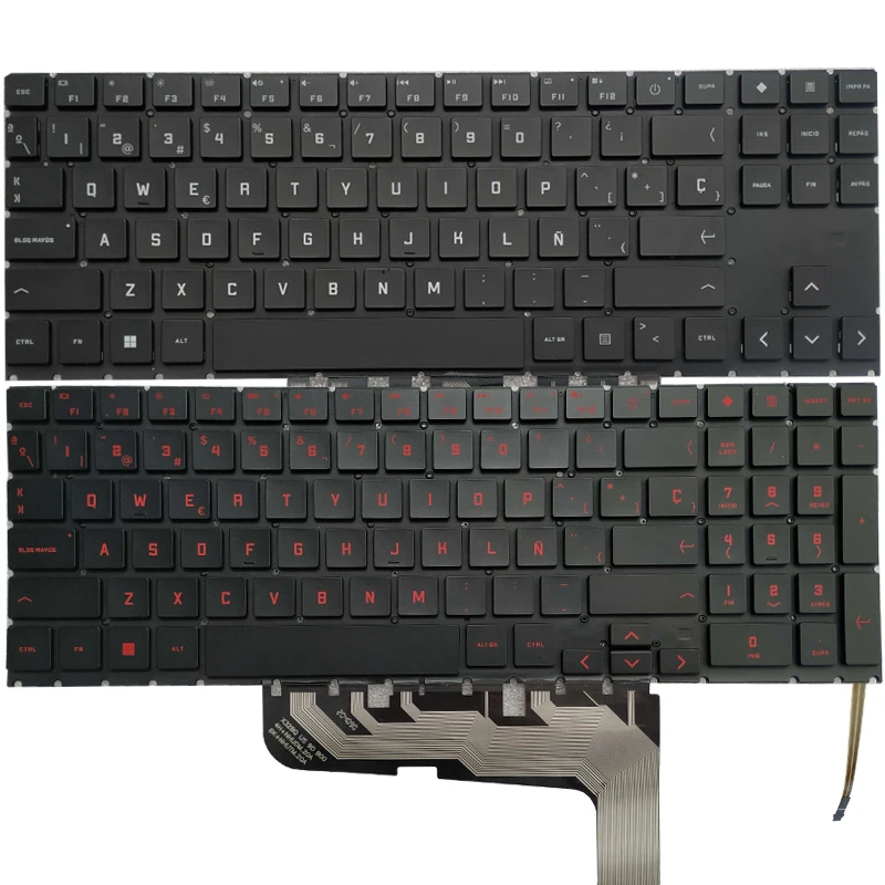 

Latin/Spanish laptop keyboard for HP OMEN 15-EN 15-en0xxx 15z-en 15-EN0010CA 15-EN1008CA 15-EK 16-B 16-C TPN-Q238 Q236 Q265 Q267