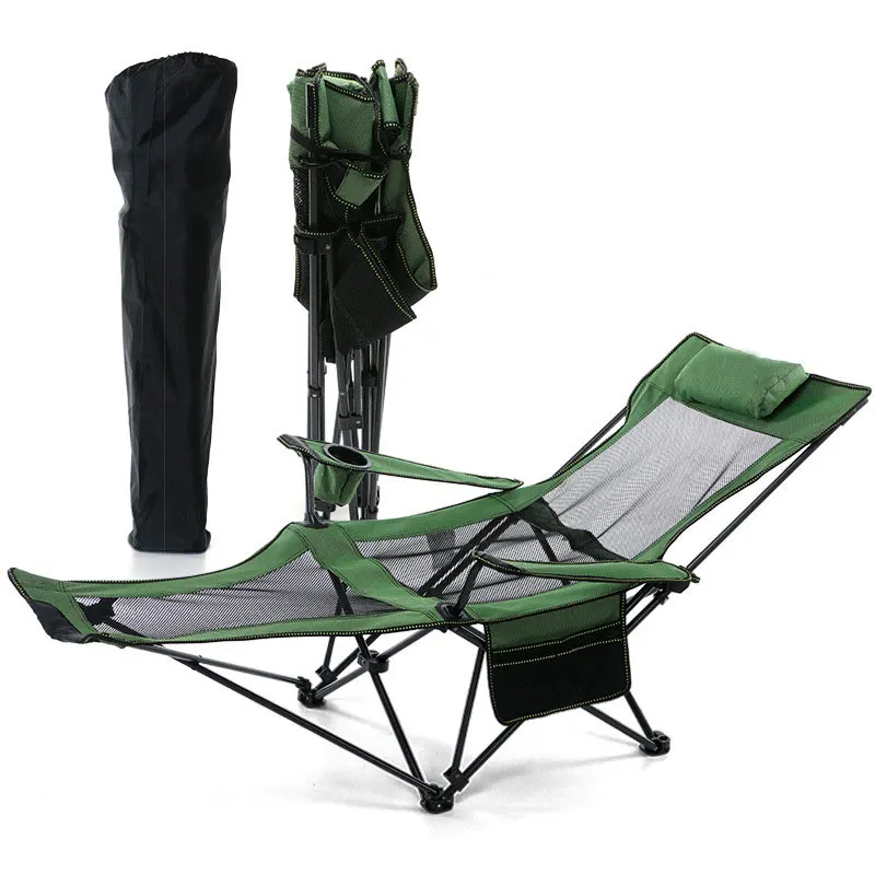

Folding Deck Chair Portable Outdoor Ultra-light Beach Nap Chair Self-driving Tour Picnic Barbecue Folding Bed Camping Chairs