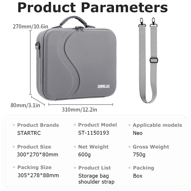 Custodia Impermeabile Titan N110 Per DJI Neo Combo - IP67, Per Drone, 7 Batterie E Accessori - Foto 5