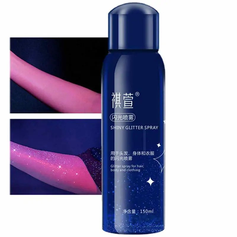 

Блеск для волос, Быстросохнущий Водонепроницаемый спрей для тела, блестящий спрей для выпускного вечера, праздничных мероприятий, вечеринок, вечеринок