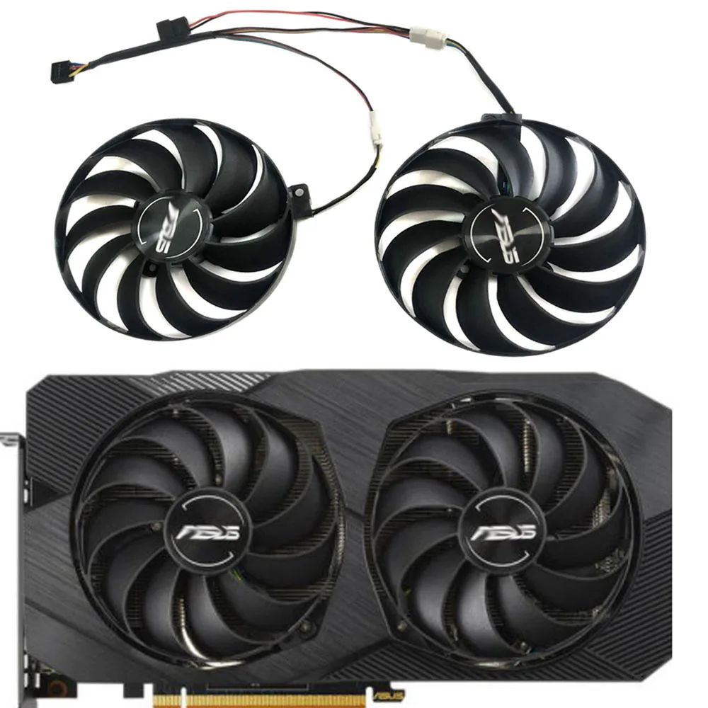 FDC10U12S9-C GPU VGA 쿨러, 비디오 카드 선풍기 냉각, ASUS DUAL RX 5500 XT RX5500XT 08G EVO, 2 개/세트