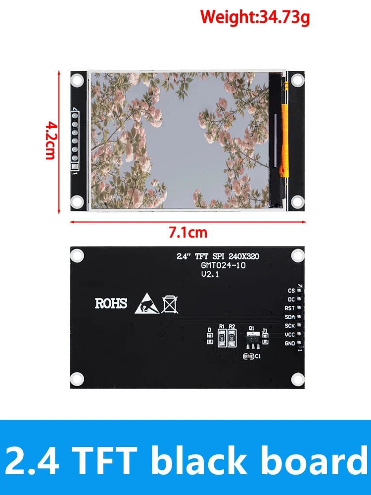 High-Resolution TFT Color Screen LCD Display Module with SPI Interface