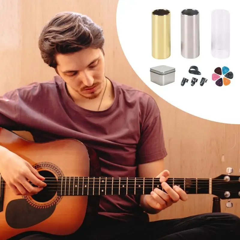 Slide For Guitar 60mm Electric Guitar Slide Music Instrument Accessories Kit For Live Performance And Practice Tone Enhancement