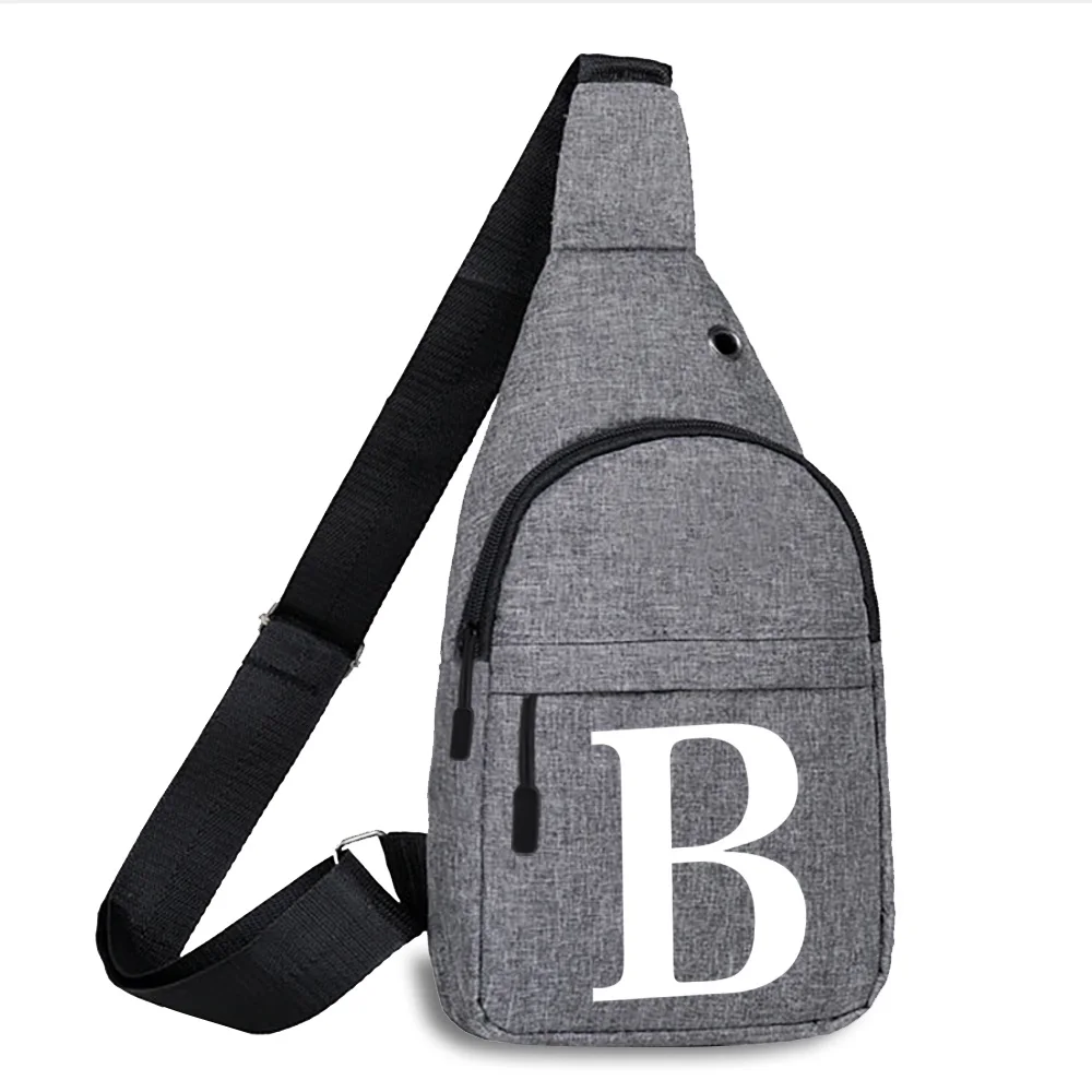 Рисунок 6 - Универсальные белые нагрудные сумки с надписью