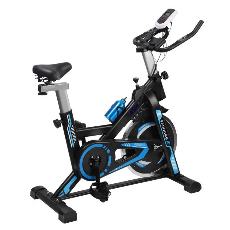 Indoor Magnetic Exercise Bike with LCD Display & Adjustable Seat for Home Gym, Heavy-Duty Steel Frame Cycling Equipment
