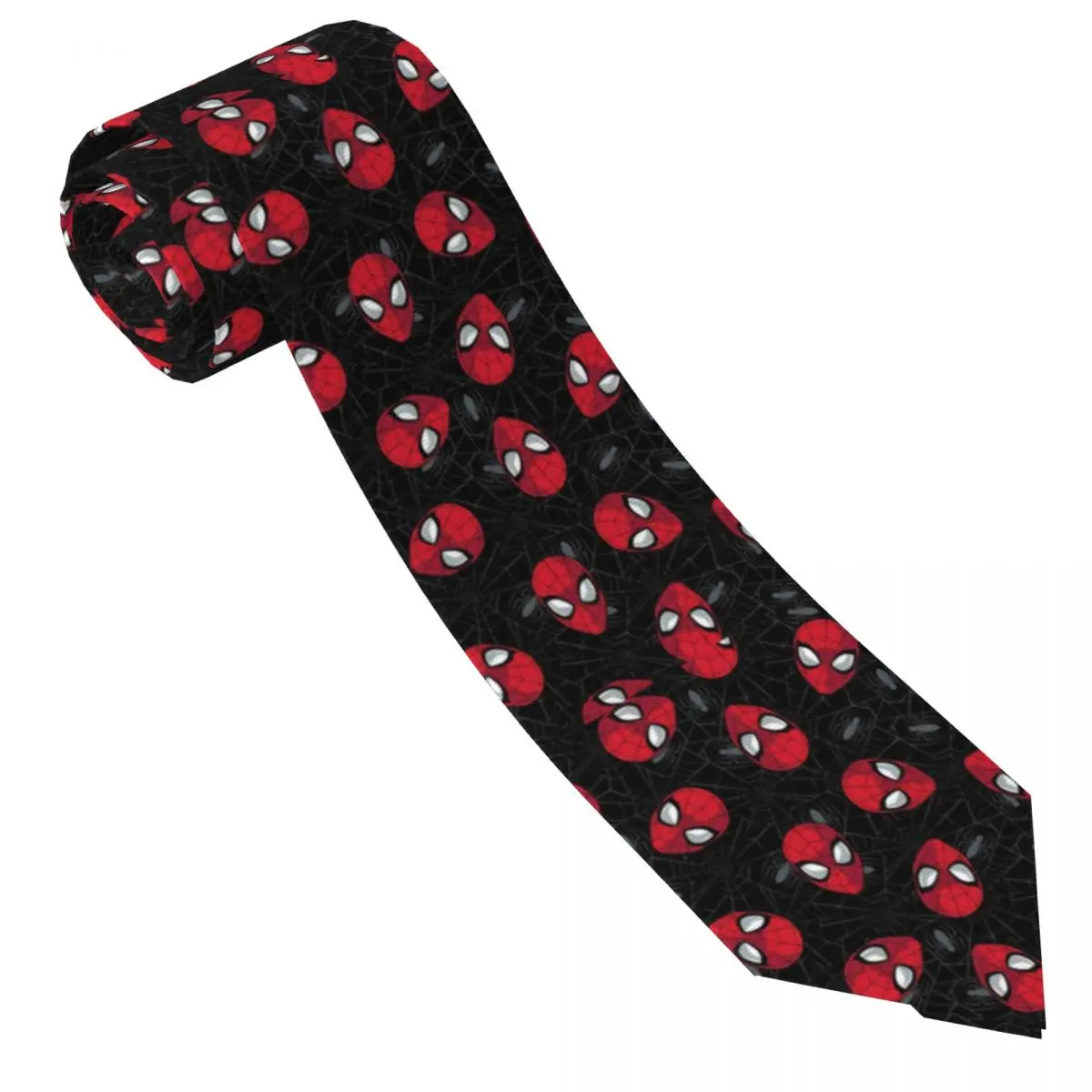 Spider Cobweb Pattern Necktie Mens Mens Suit Tie Spider Man For Thanksgiving Day