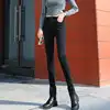 High Waist Women's Skinny Jeans Elastic Bla Slimming Long Pants Korean Sle Cotton Stretch Denim High Waist Pencil Pants