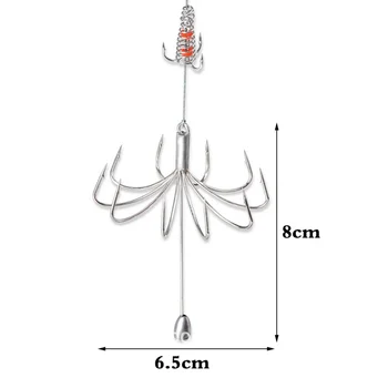 Men Explosion Fishing Hook Fishing Lure Trap Feeder Cage Sharip Fishing Hook With Stainless Steel Springs 2