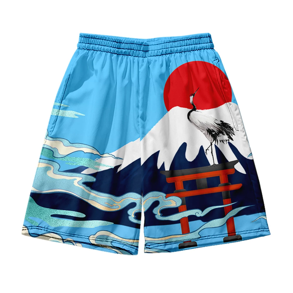 

Пляжные шорты Мужская и женская одежда 3D цифровая печать повседневные шорты модные трендовые штаны для пар 17