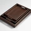 Wooden Food Tray Solid Wood Serving Tray With Handle Rectangular Wooden Dinner Bread Fruit Food Plate 1