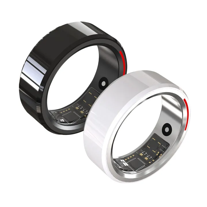 

Android Bluetooth B loo d O xyge n Fitness Tracker Heart Rate Sleep Track Smart Health Ring for Men Women Phone