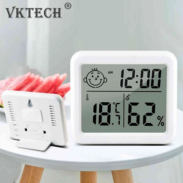 Mini horloge numérique LCD, thermomètre et hygromètre, capteur de  température et d'humidité, pour l'intérieur et l'extérieur, Station météo -  AliExpress