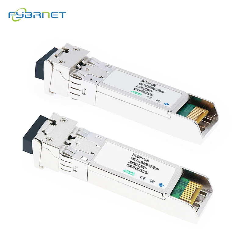 10G BiDi 20KM SFP+ Simplex LC Optical Fiber Module 20km Single Mode for Cisco Mikrotik Netgear etc