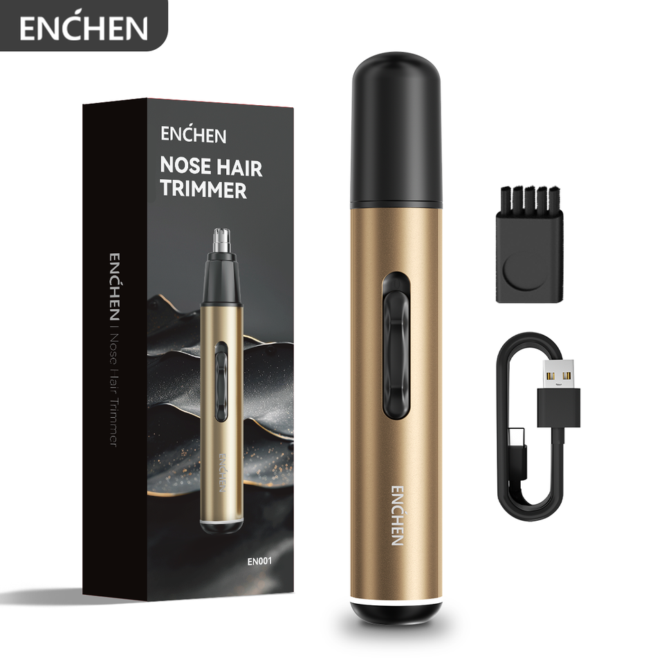 ENCHEN EN001 Professional Nose Hair Trimmer With Stainless Steel Cut Head USB-C Charging  Port And LED Indicator Light