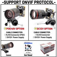 Модуль IP-камеры с 10-кратным зумом 3MP 25FPS IMX307 CMOS Поддержка Onvif RTSP RTMP H.265 с варифокальным объективом 5-50 мм для веб-камеры безопасности POE — изображение 5