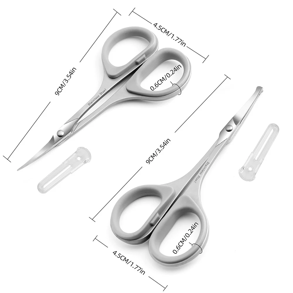 1Pcs Professional Small Makeup Eyebrows Grooming Scissors For Face Nose Hair Beard Trimmer Men and Women Beauty Tool