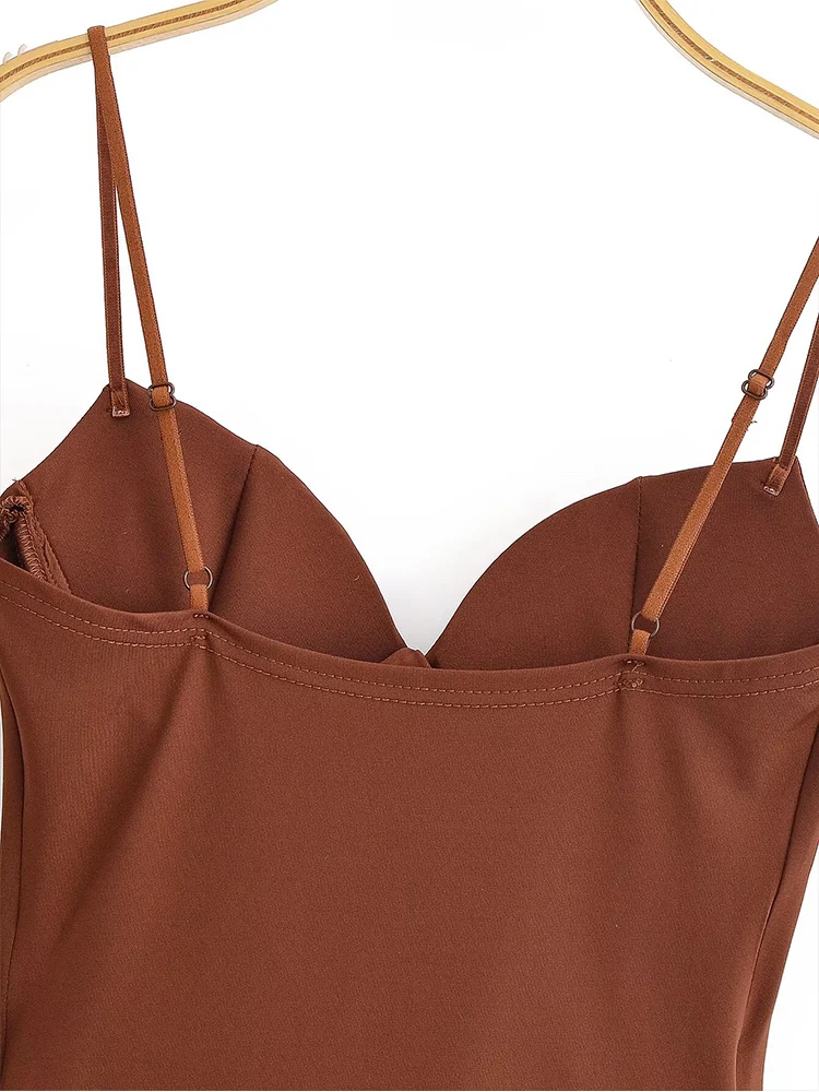 Summer New Women Solid Sling Vest Casual Slim Fit Simple Style V Neck Sleeveless Strap Tops Elegant Fashion Outer Wear Top