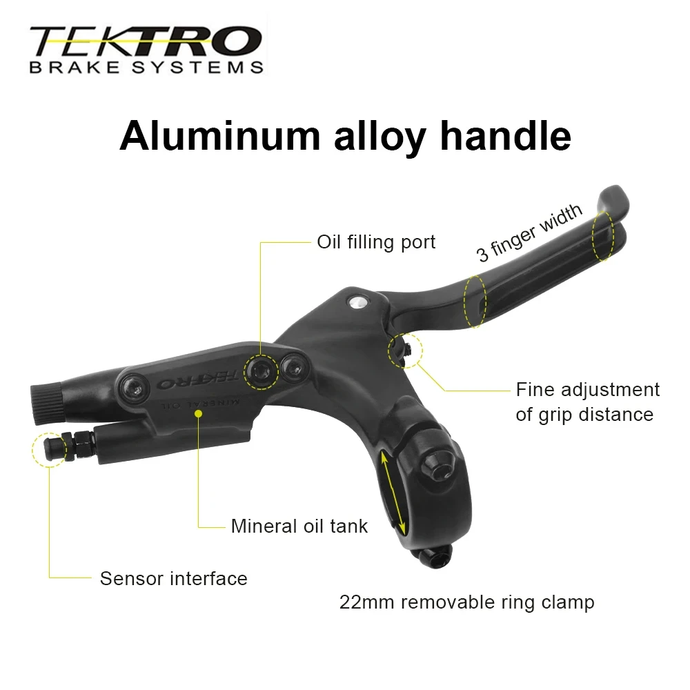 TEKTRO HD-E3520 bicicletta elettrica freno a disco idraulico 900/1850mm MTB bici E-Bike sensore a 2 Pin controllo di potenza freno idraulico - immagine 2