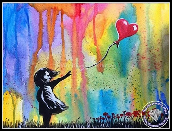 Banksy Behind The Curtain Graffiti Art 5d Diamond Painting