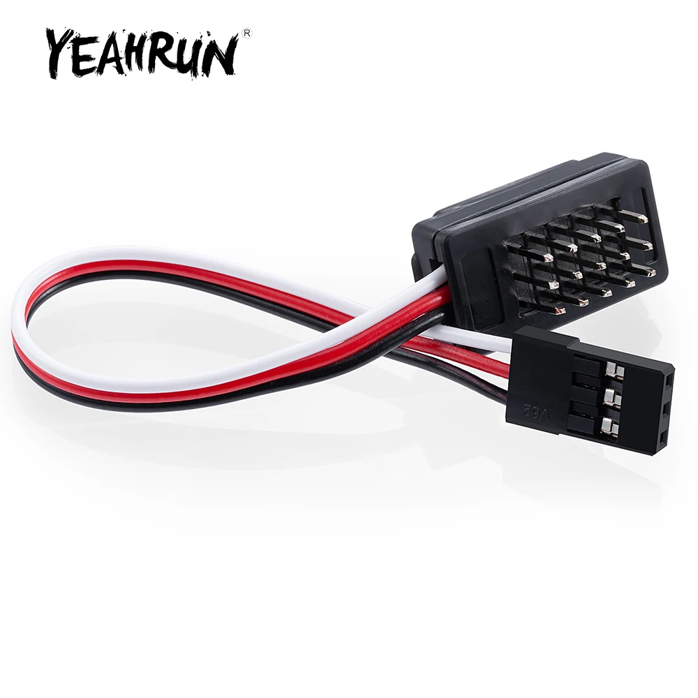 Yeahrun 10Cm Cavo Di Prolunga Jr Plug 1 A 5 Maschio Cavo Integrato Per Rc Car Truck Boat Airplane Model Toys Parti Di Aggiornamento