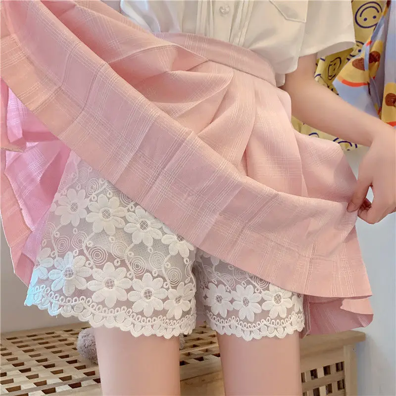 Short Pants for Women To Wear Transparent Kawaii Womens Shorts Nightwear Elastic Waist Cute Home Clothing Hot Vintage Aesthetic