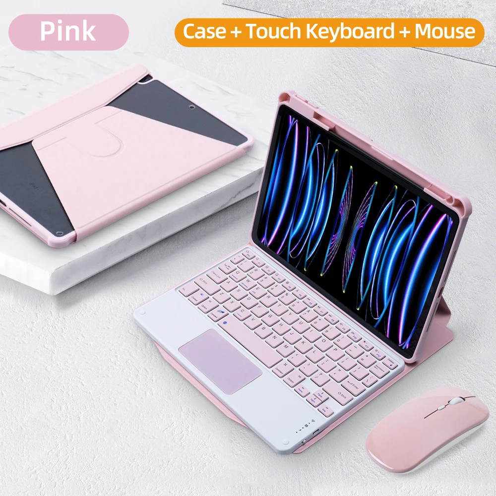 Clavier Coque Pour Ipad 10 Éme Génération 2022,Étui Rgb Rétro-Éclairé