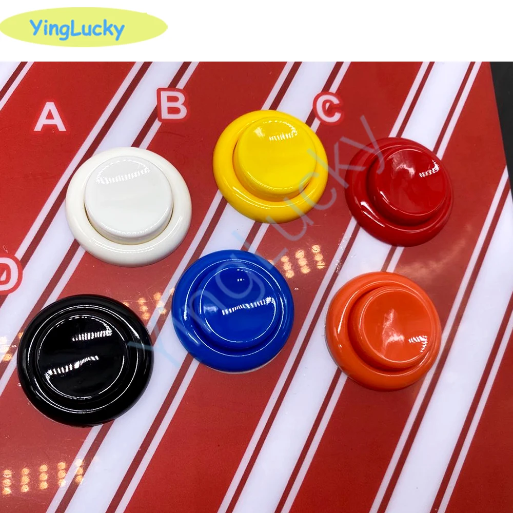 New 1pcs Arcade American Button 28mm Arcade Buttons Naruts HAPP Round button For Arcade JOYSTICK KIT Arcade Game Machine Buttons