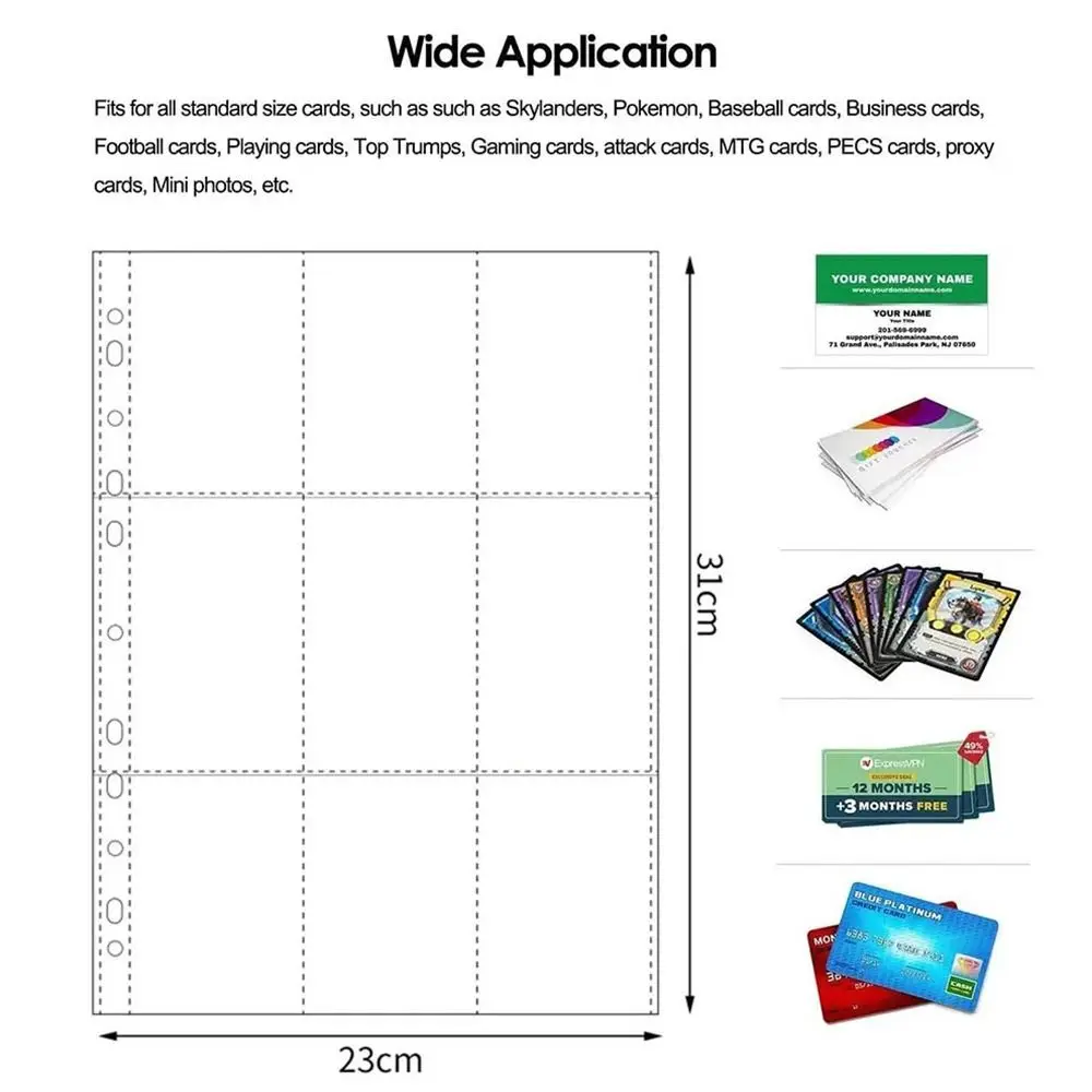 10 Stücke A4 Kpop Binder Blätter Mehrere Taschen Hülse PP Säurefrei Fotoalbum Nachfüllseiten Karte Stempel Sterben Schmuck Lagerung – Detail 10
