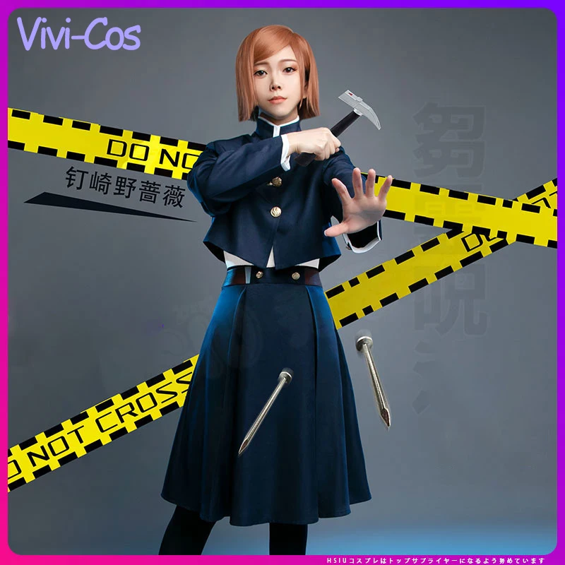

Vivi-Cos Anime Jujutsu Kaisen Kugisaki Nobara Cool Uniform Cosplay Women's Costumes Halloween Carnival Party Role Play Set New