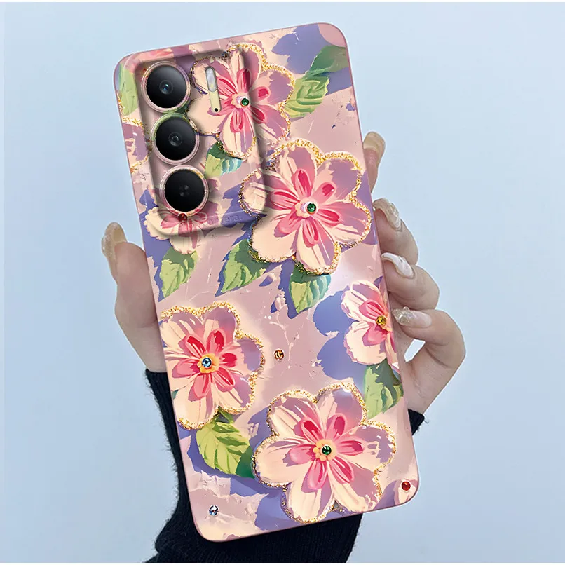 Fashion Simplicity Painting Matte Silicone Phone Case - 6.72'' Bumper Cover