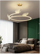 Simple Modern Fashion Lliving Room Dining Room Chandelier Butterfly Creative Decoration Bedroom LED Line Round Light 