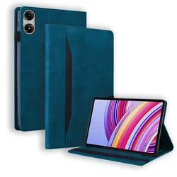 Luxury Wallet Stand Tablet Case - Premium Cover for Poco Pad (12.1 inch) (Blue)