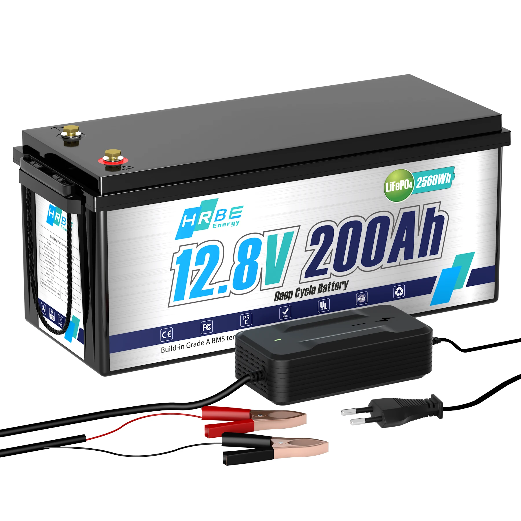 

12V 100Ah 200Ah LiFePo4 Battery Pack Deep Cycle Lithium Iron Phosphate Batteries With BMS 12 Volt 100Ah Battery For Solar Boat