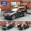 1/32 BMW X5 SUV Toy Car Model Diecast Metal Vehicle Miniature Sound & Light Pull Back Collection Gift for Children Boys Kid 6