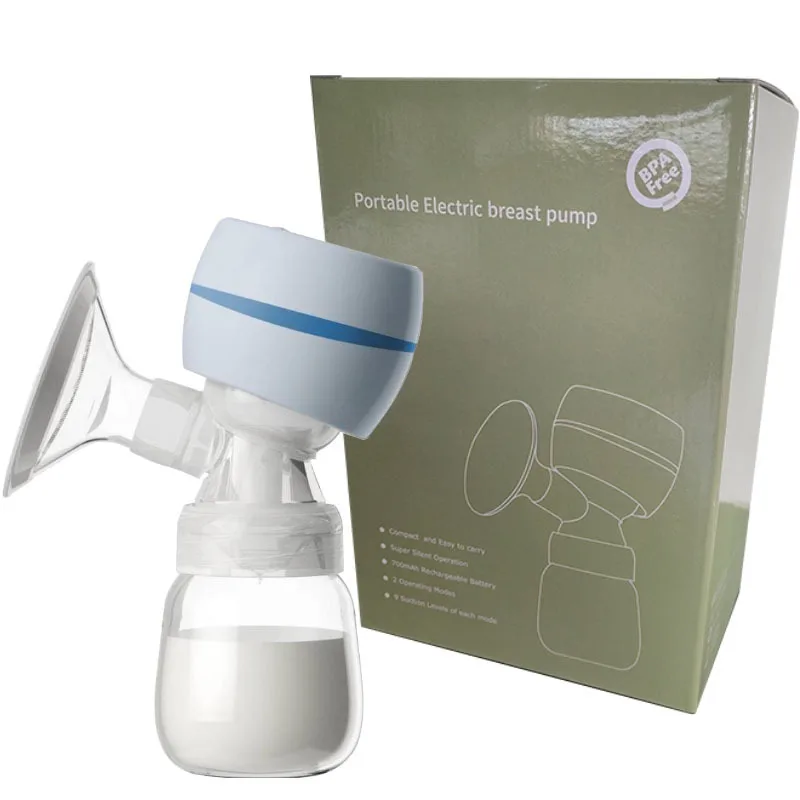 Electric breast pump intelligent LED screen integrated high suction breast pump postpartum low noise Milk Bottle