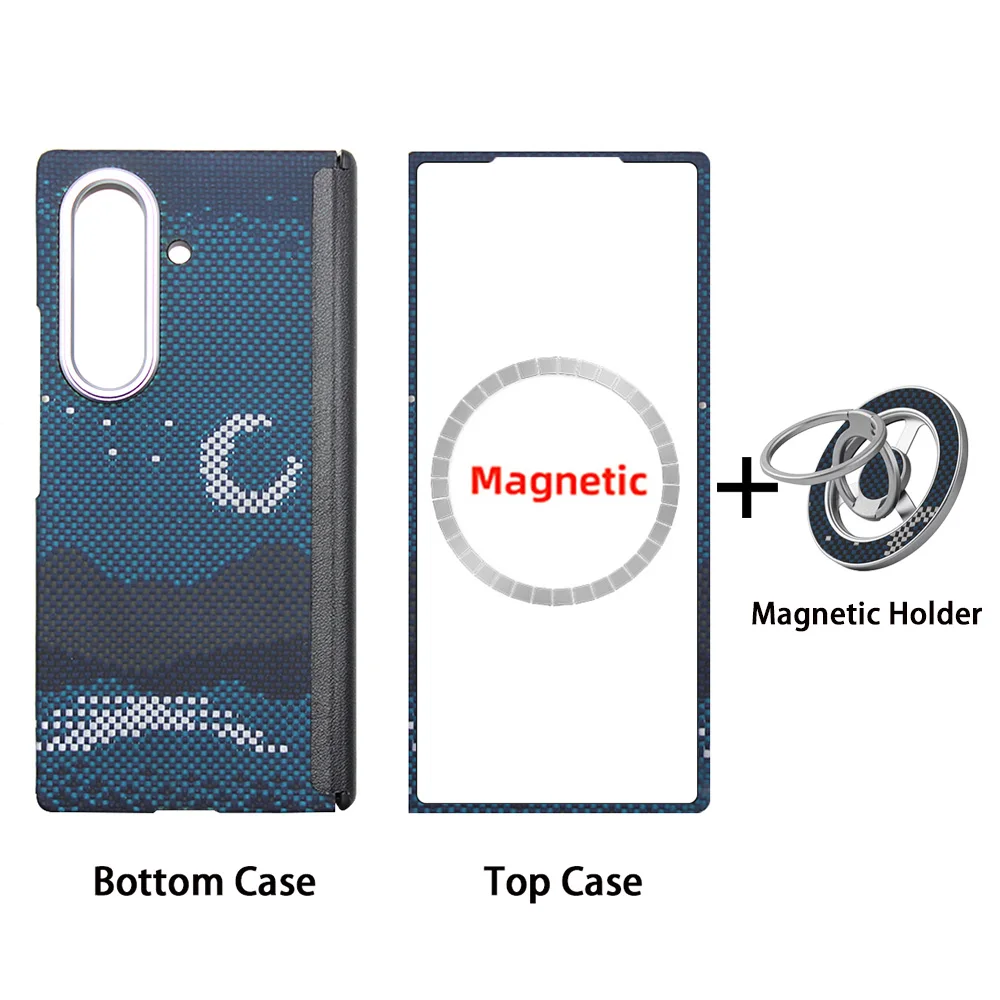 Sleek Carbon Fiber Magnetic Phone Case - Ultra-Thin Aramid Protection