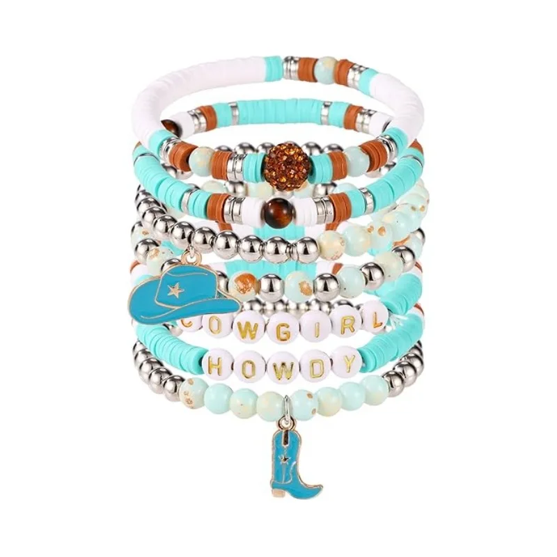 Cowgirl Accessories For Women, 4 Piece Western Cowboy Jewelry Set