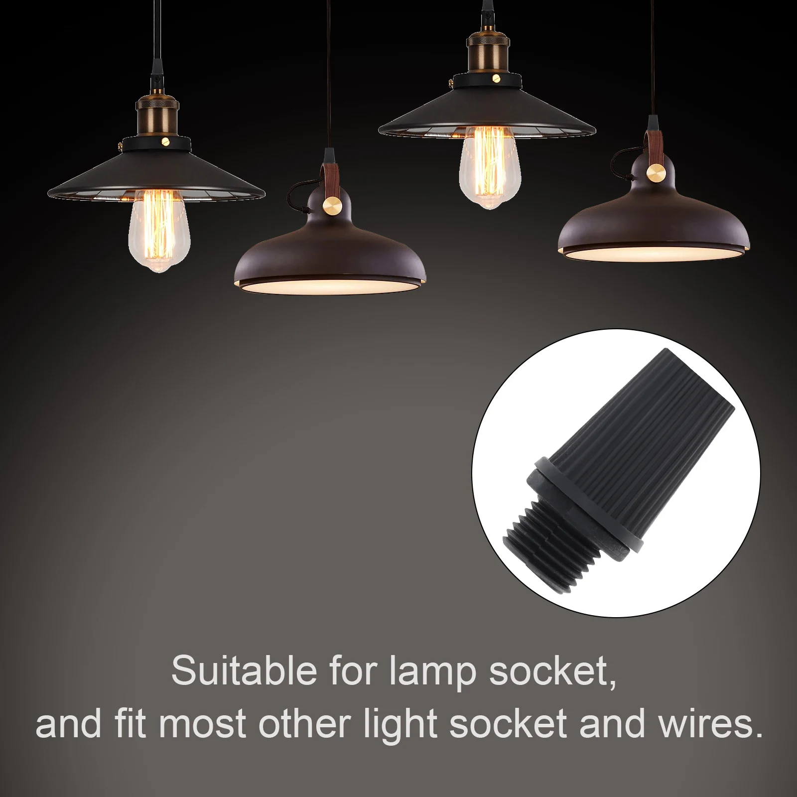 Cable Glands Plastic Strain Reliefs Connectors Cord Grips for Pendant Hanging Light / Ceiling Lighting / Wiring 20 Pairs